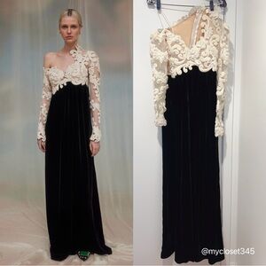 NWT AU0 Zimmermann RUNWAY look Sensory Velvet Bodice Gown